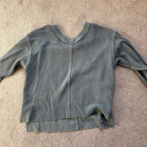 Arie blue/grey V-Neck Sweater